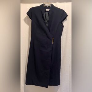 Calvin Klein Navy Blue Formal Bodycon Dress